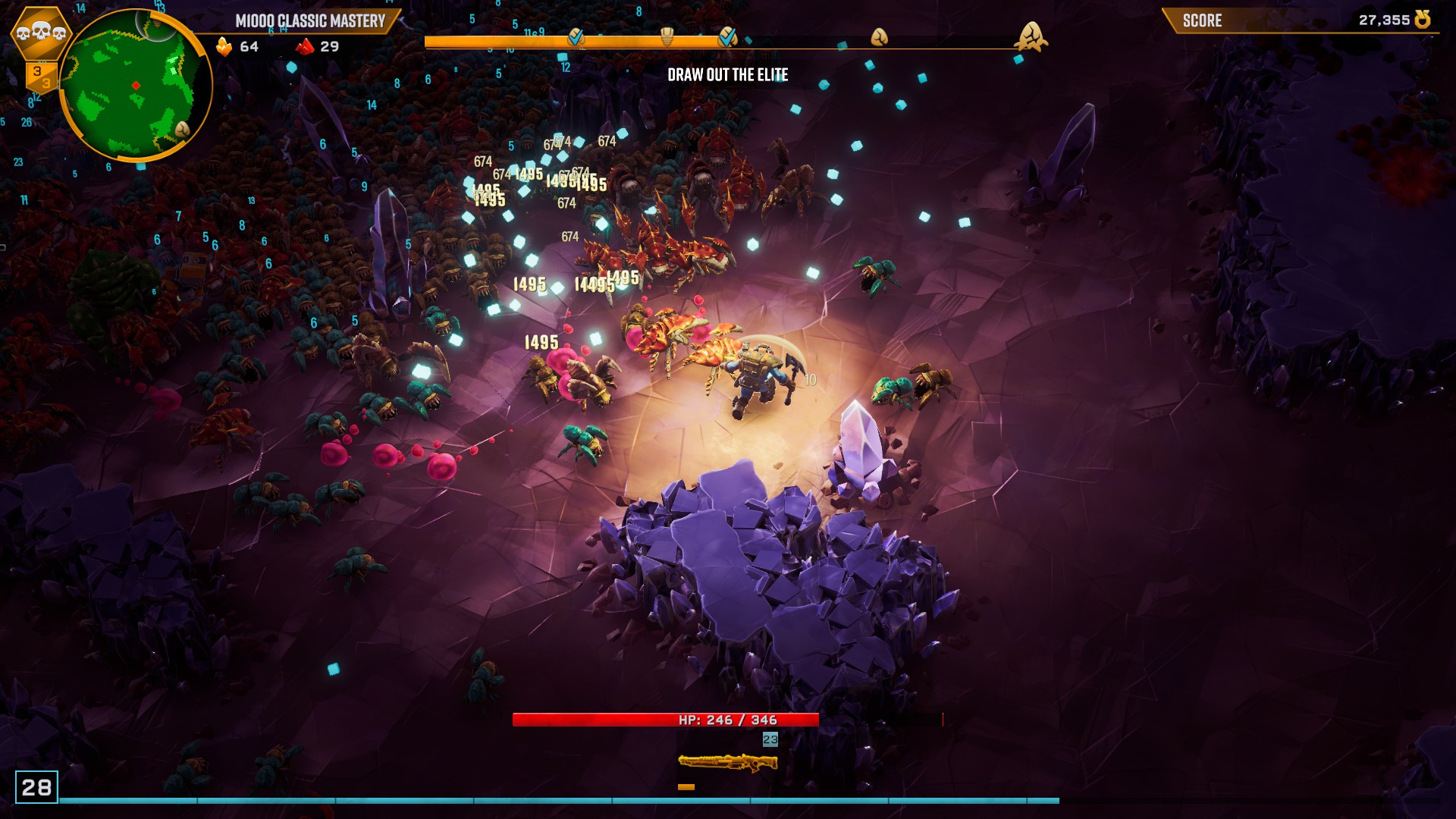 Геймплей Deep Rock Galactic Survivor