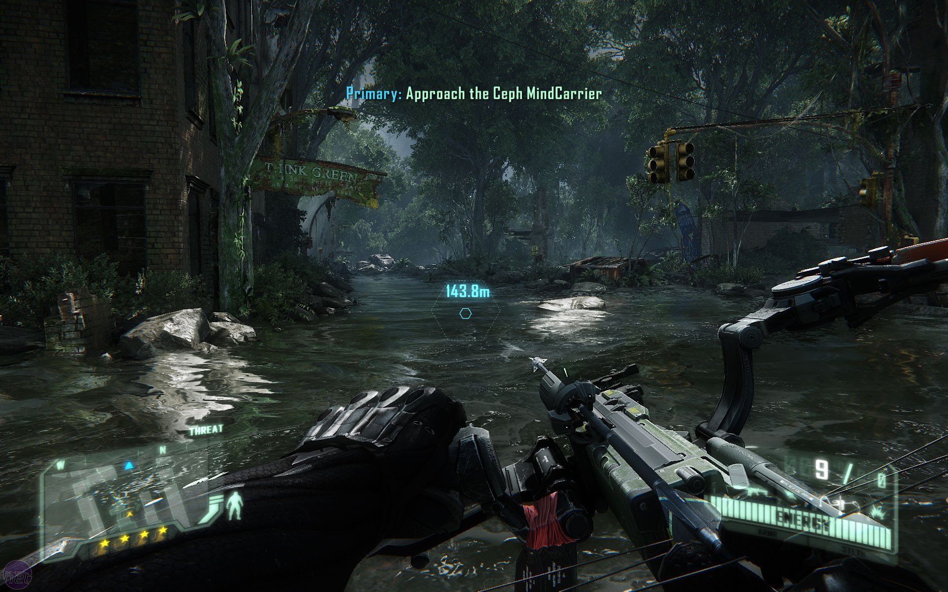Игровой процесс Crysis 3: лук и затопленные руины