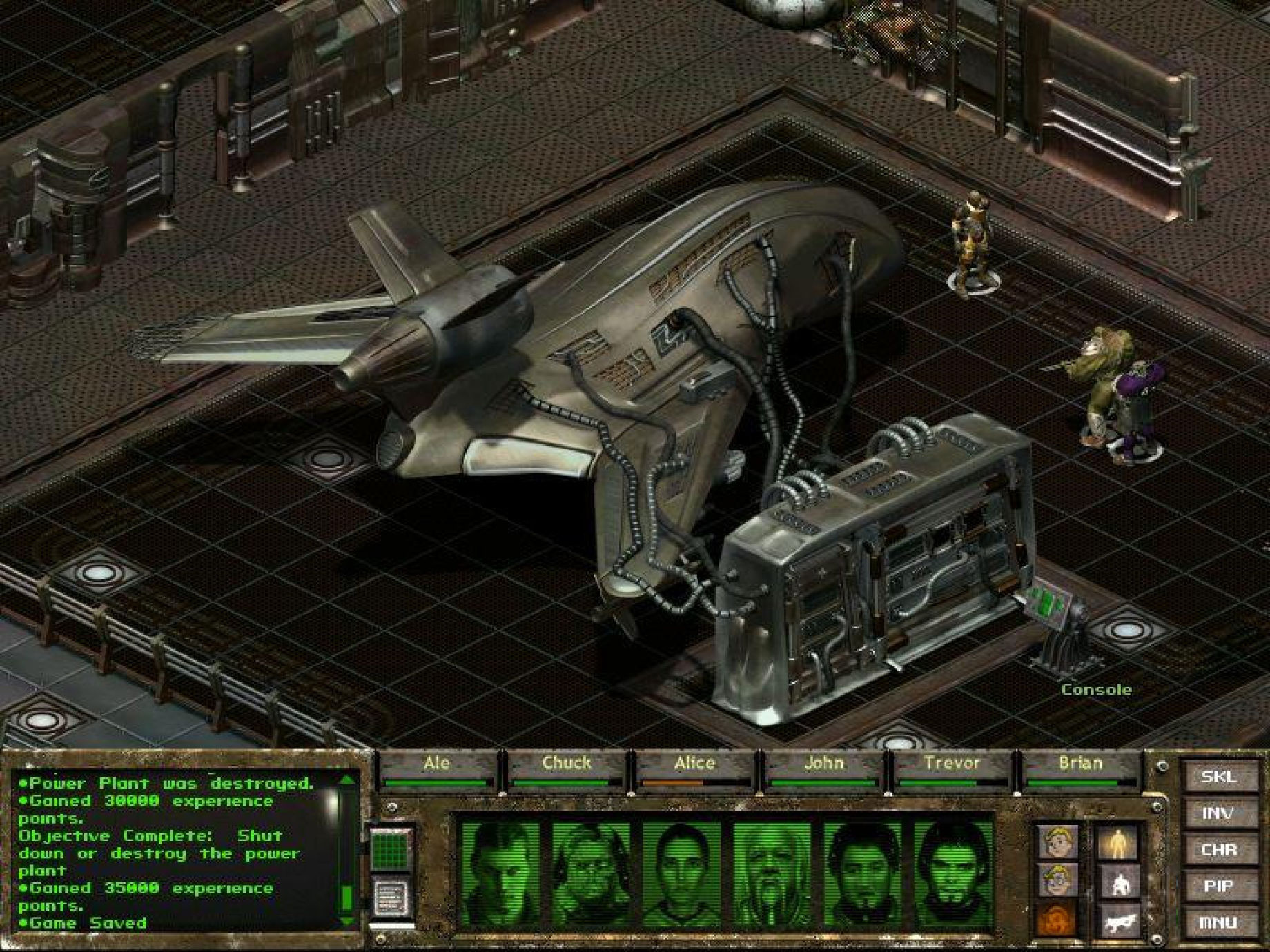 Тактический бой Fallout Tactics в промышленном комплексе