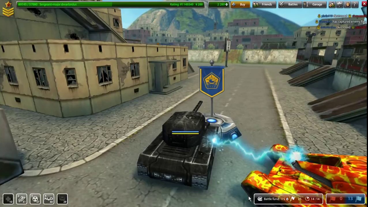 Сражение танков в Tanki Online