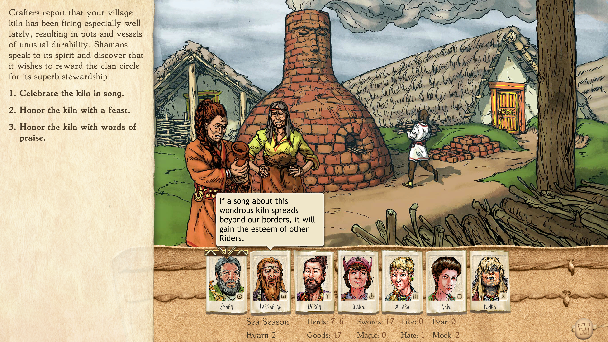 Игровой процесс Six Ages: Ride Like the Wind