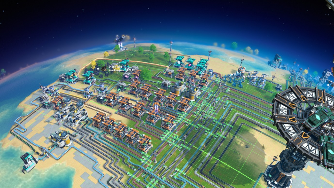 Скриншот игрового процесса Dyson Sphere Program