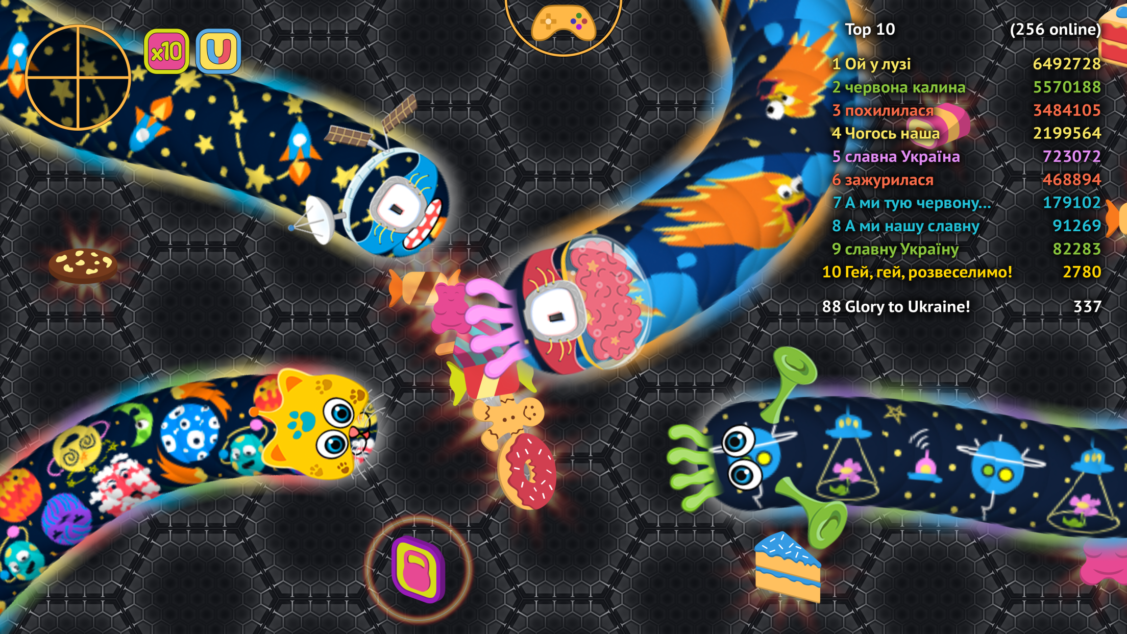 Игровой процесс Wormate.io