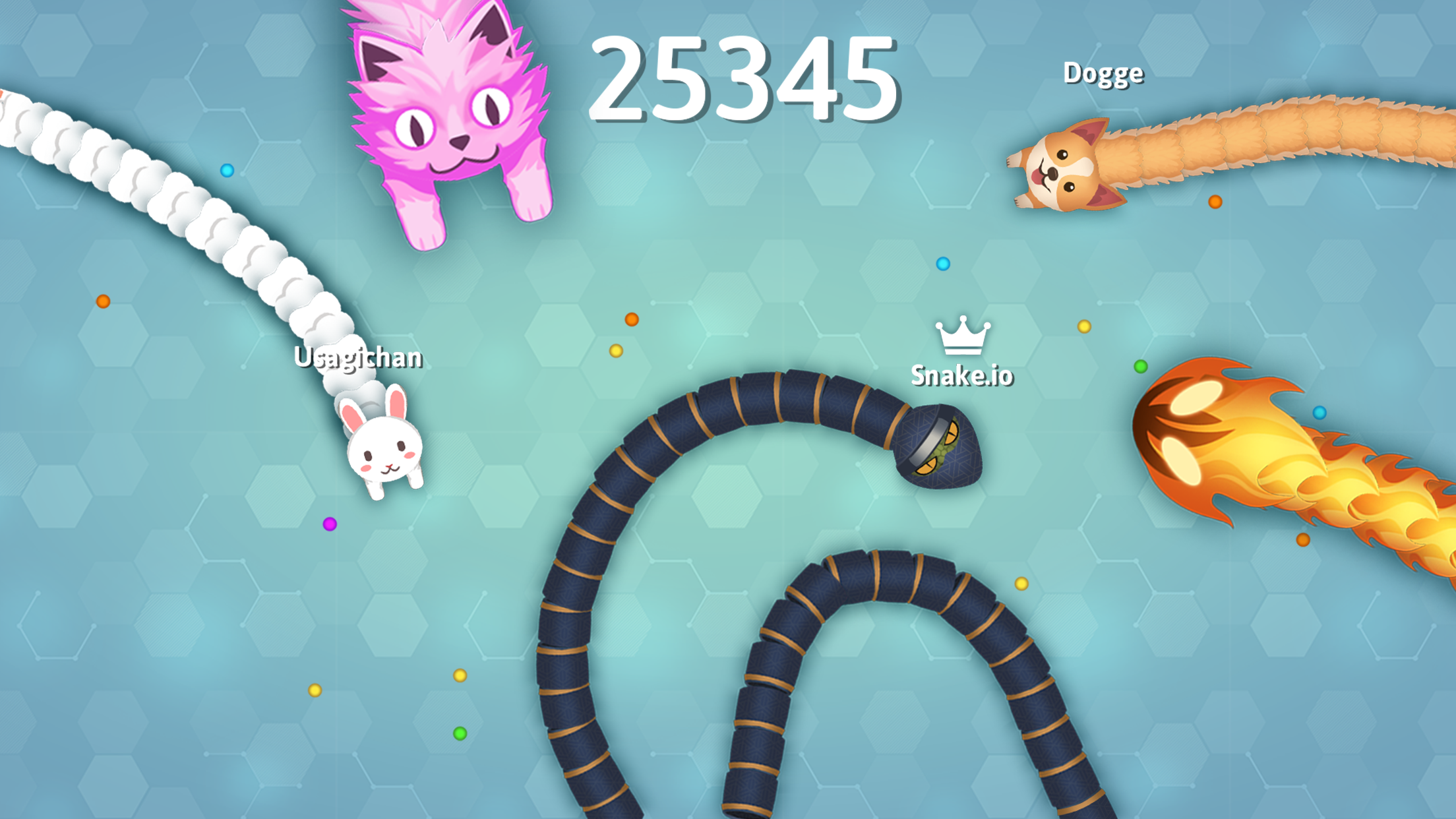 Игровой процесс Snake.io