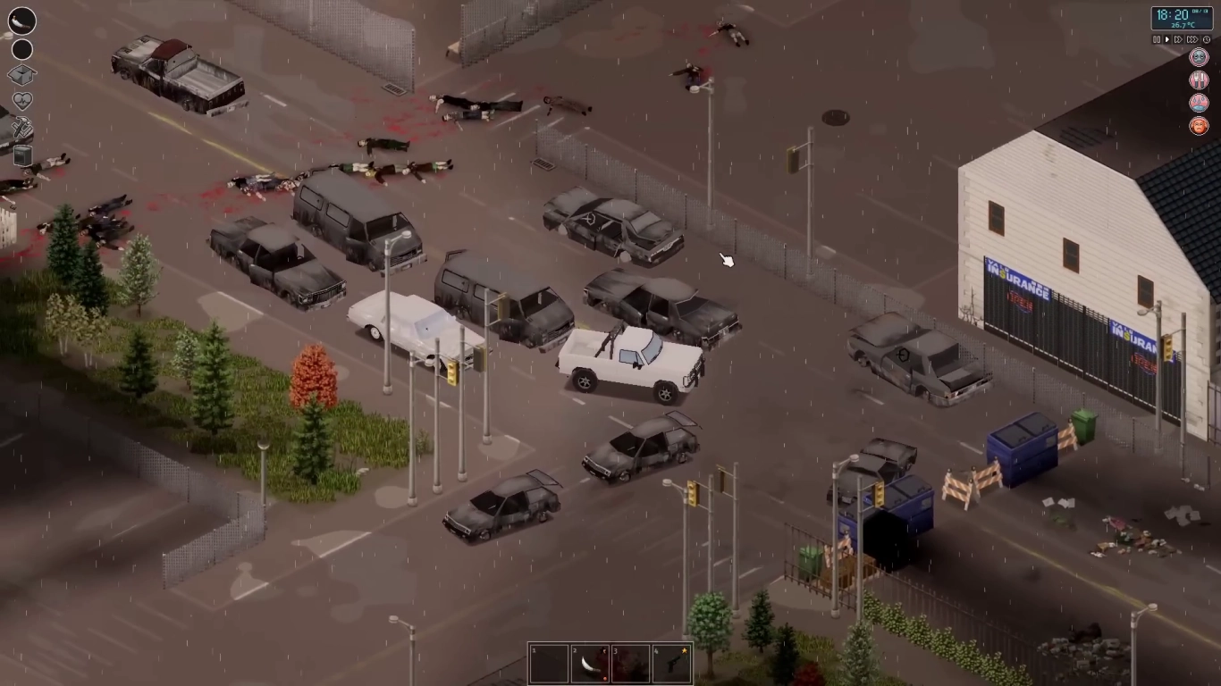 Project Zomboid — выживание среди заброшенных автомобилей и зданий