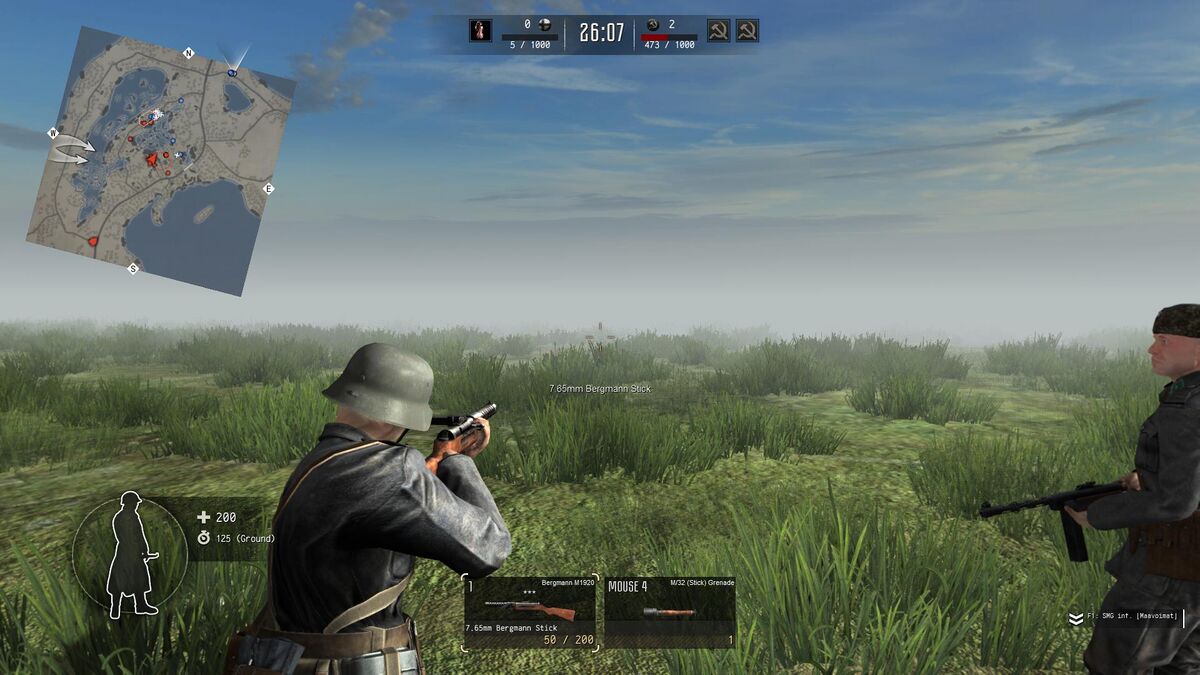 Управление бойцом на поле боя в Call to Arms — Gates of Hell: Ostfront