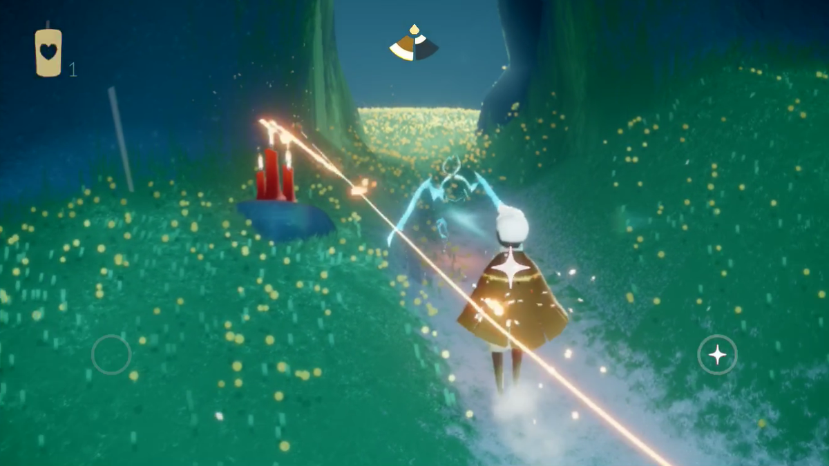 Игровой процесс Sky: Children of the Light: встреча с духом в волшебном лесу