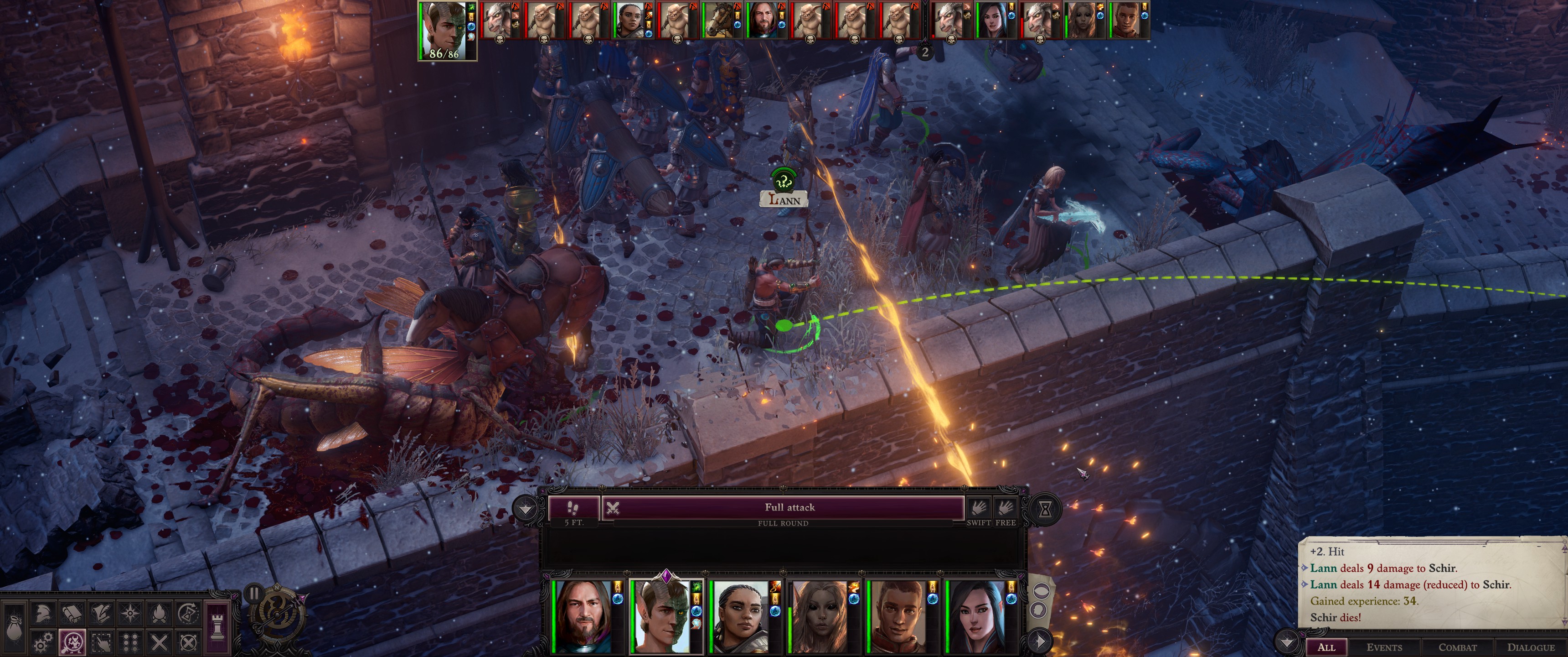 Сражение отряда в Pathfinder: Wrath of the Righteous