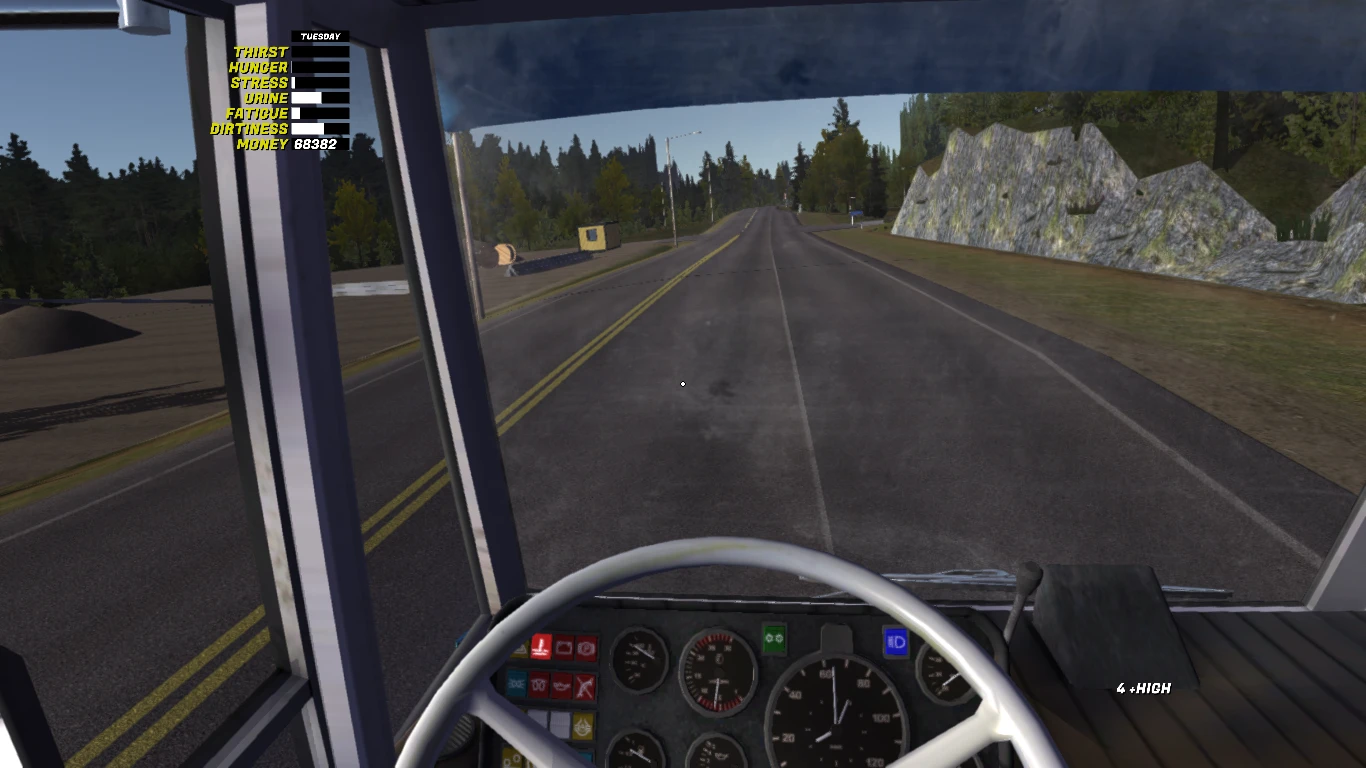 Поездка по загородной дороге в My Summer Car