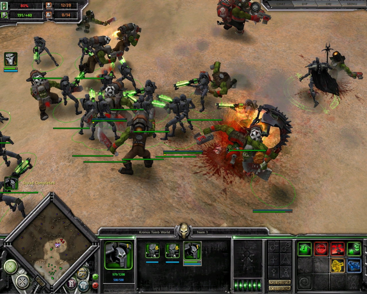 Сражение некронов и орков в Dawn of War — Dark Crusade