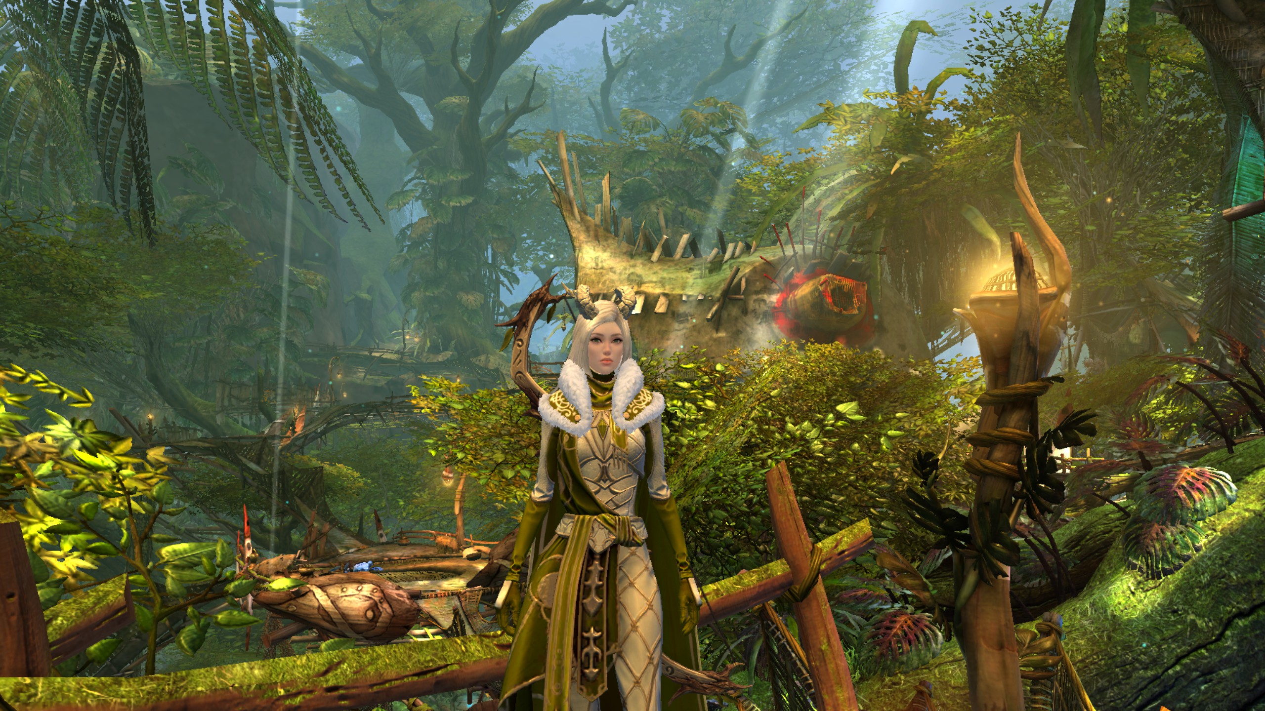 Персонаж в открытом мире Guild Wars 2