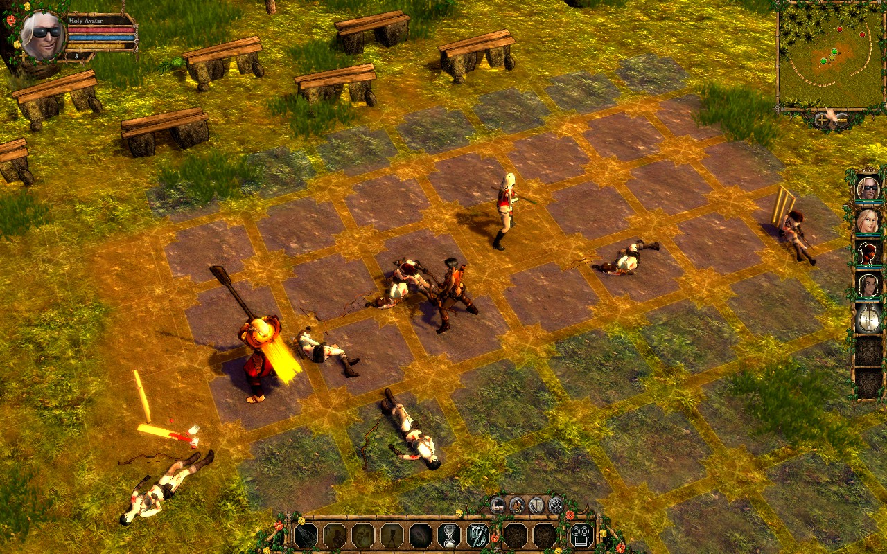 Сражение с противниками в Aion