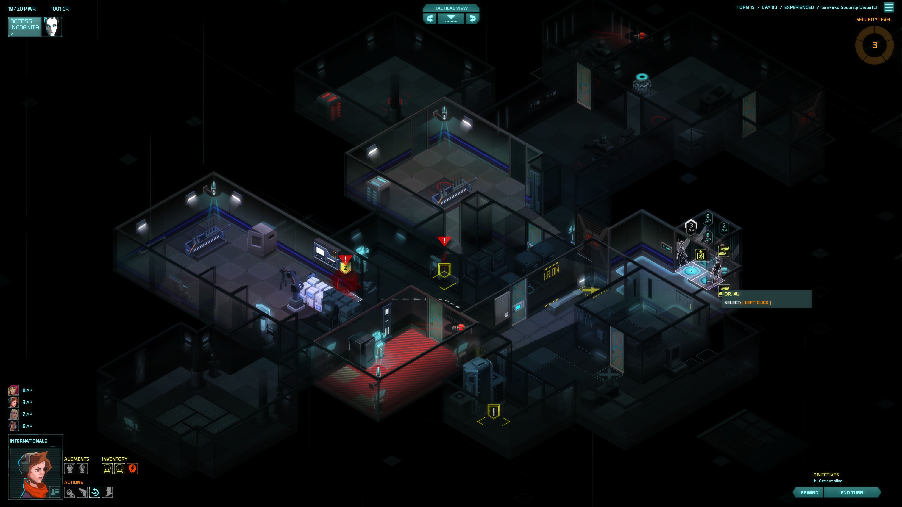 Игровой процесс Invisible, Inc.