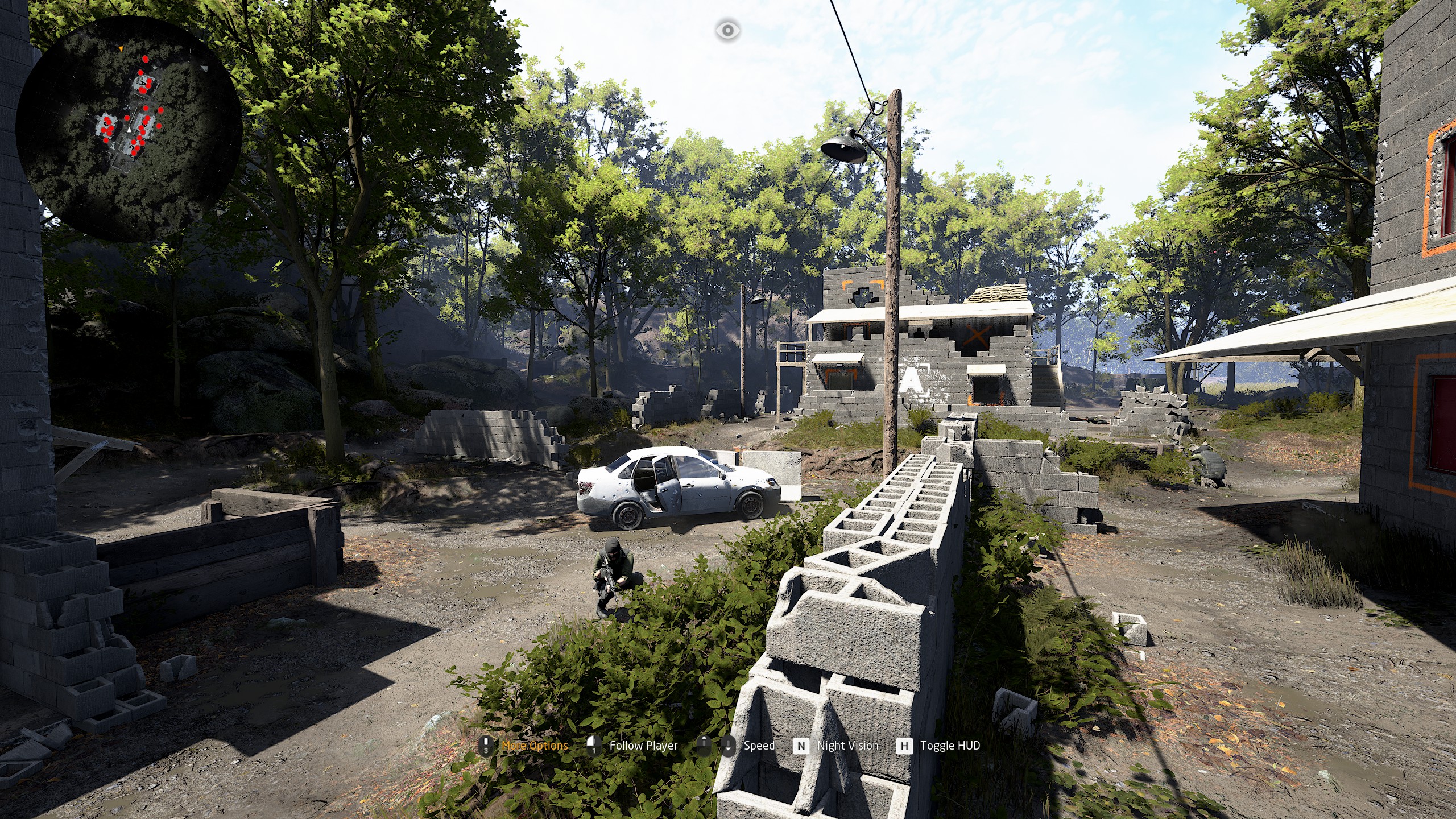 Геймплей GROUND BRANCH: продвижение с оружием по тропической локации