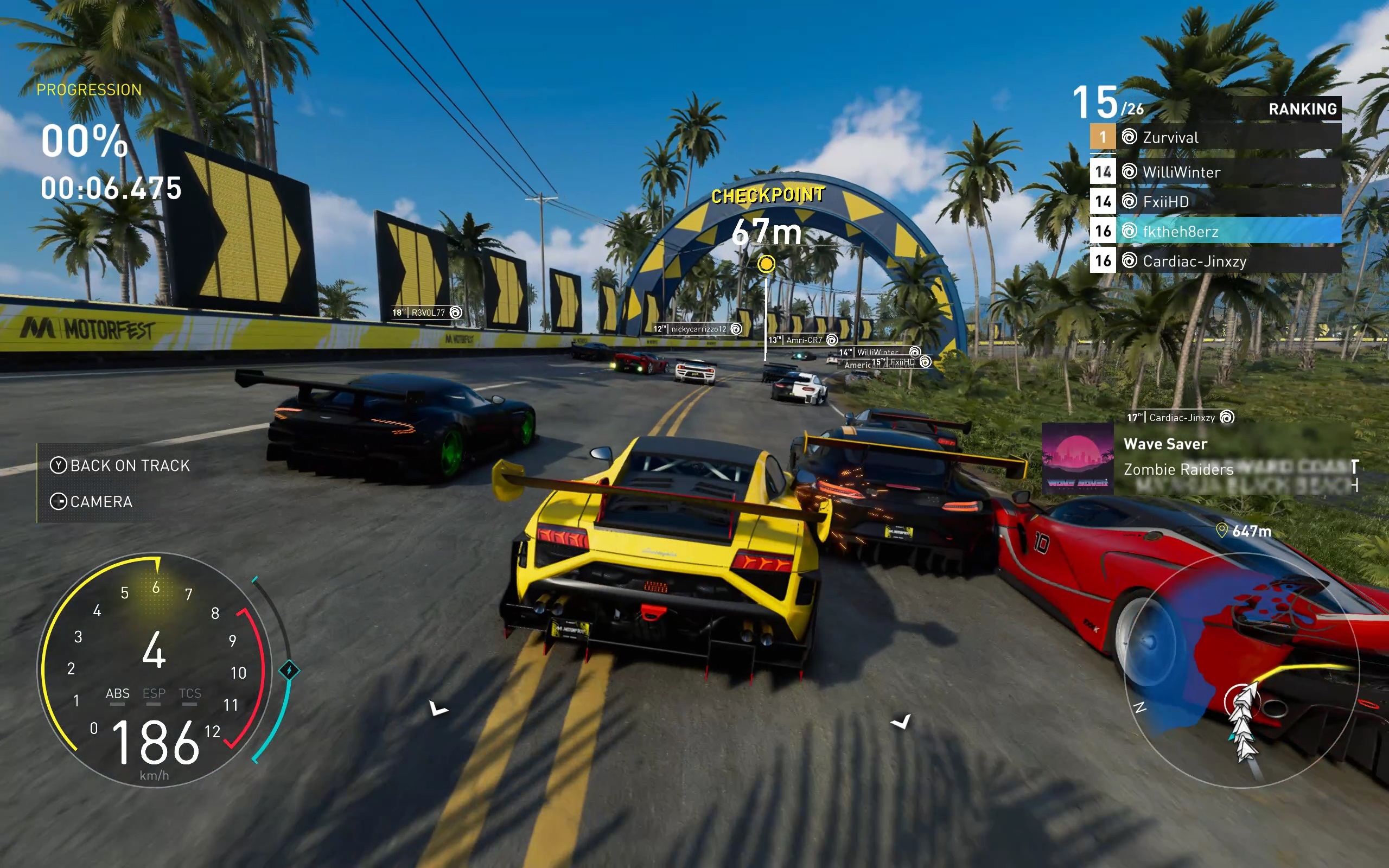 Гоночный заезд на дорогах Гавайев в The Crew Motorfest