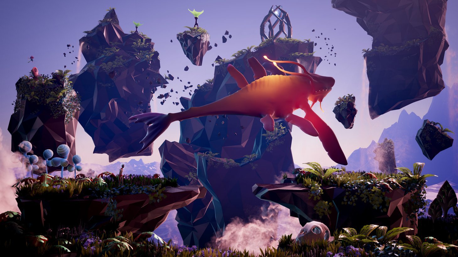 Игровой процесс Planet Alpha: исследование инопланетного мира с парящими скалами