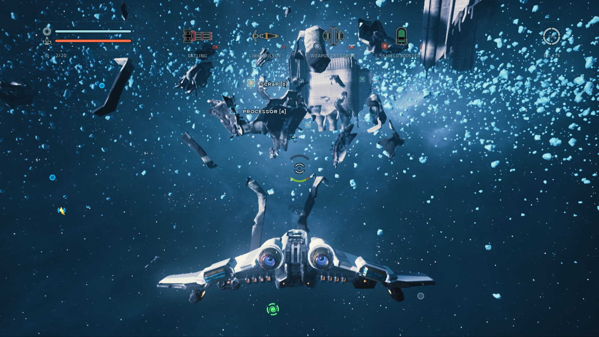 Полёт космического истребителя в EVERSPACE