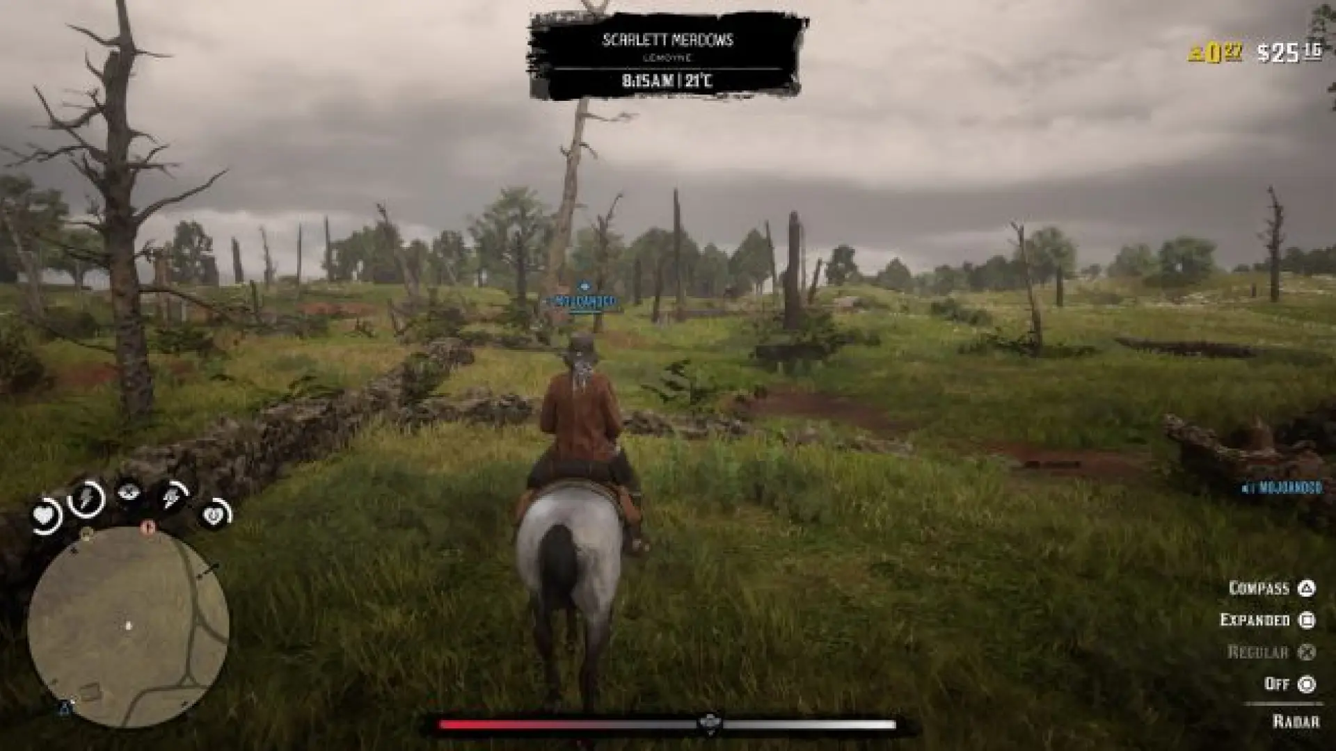 Геймплей Red Dead Online: путешествие верхом по открытому миру