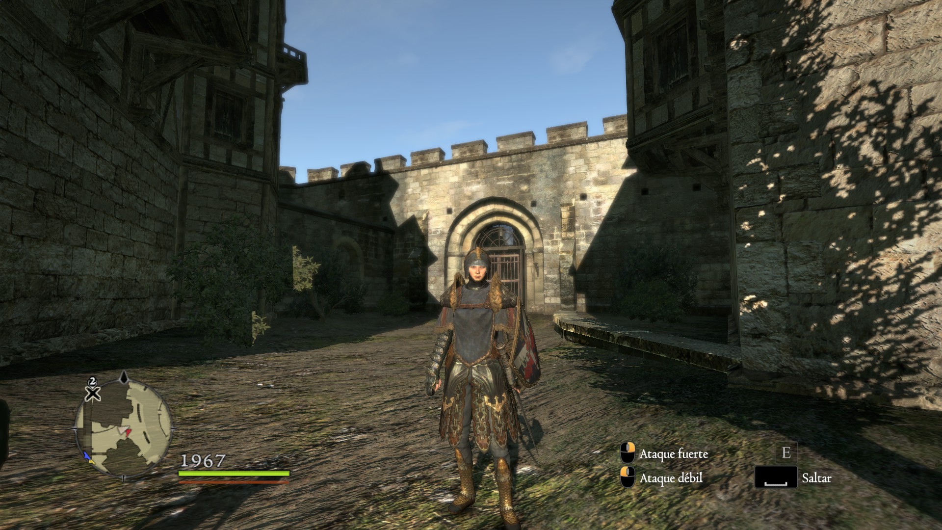 Персонаж Dragon’s Dogma: Dark Arisen исследует город