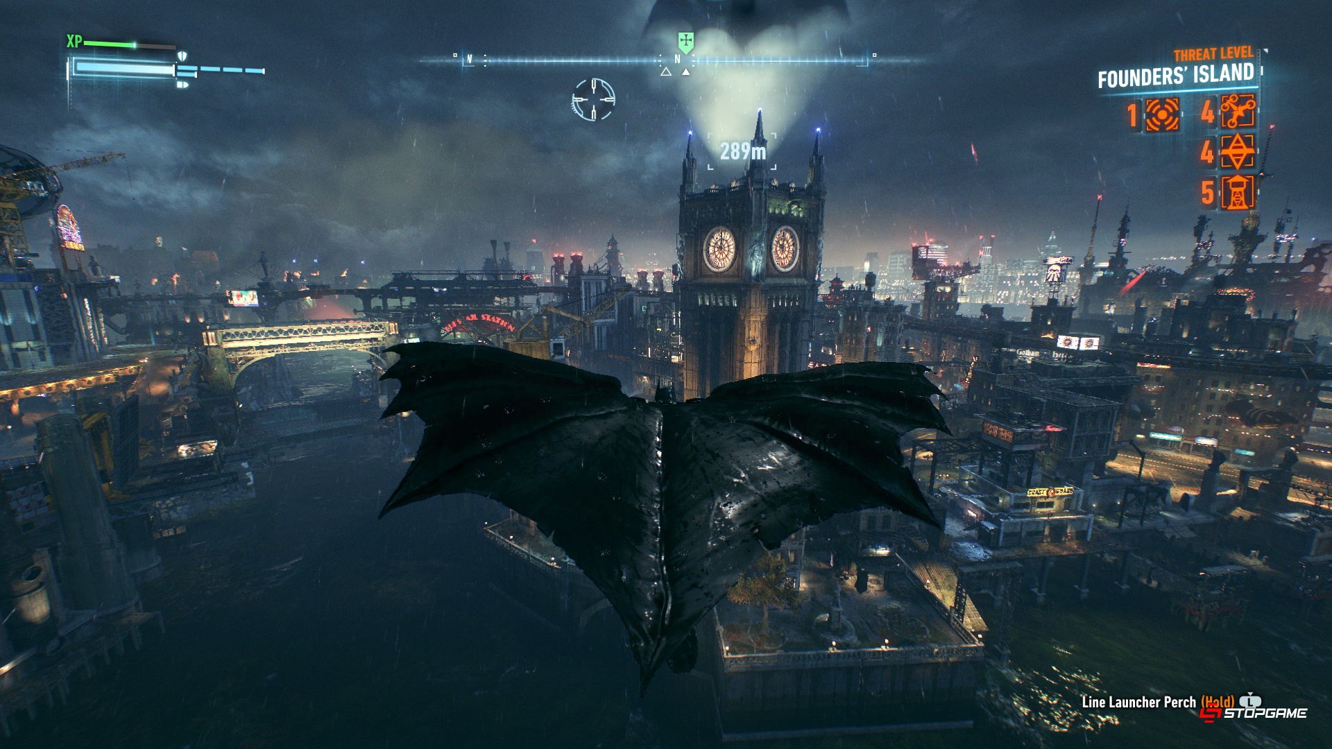 Игровой процесс Batman: Arkham Knight: планирование над Готэмом