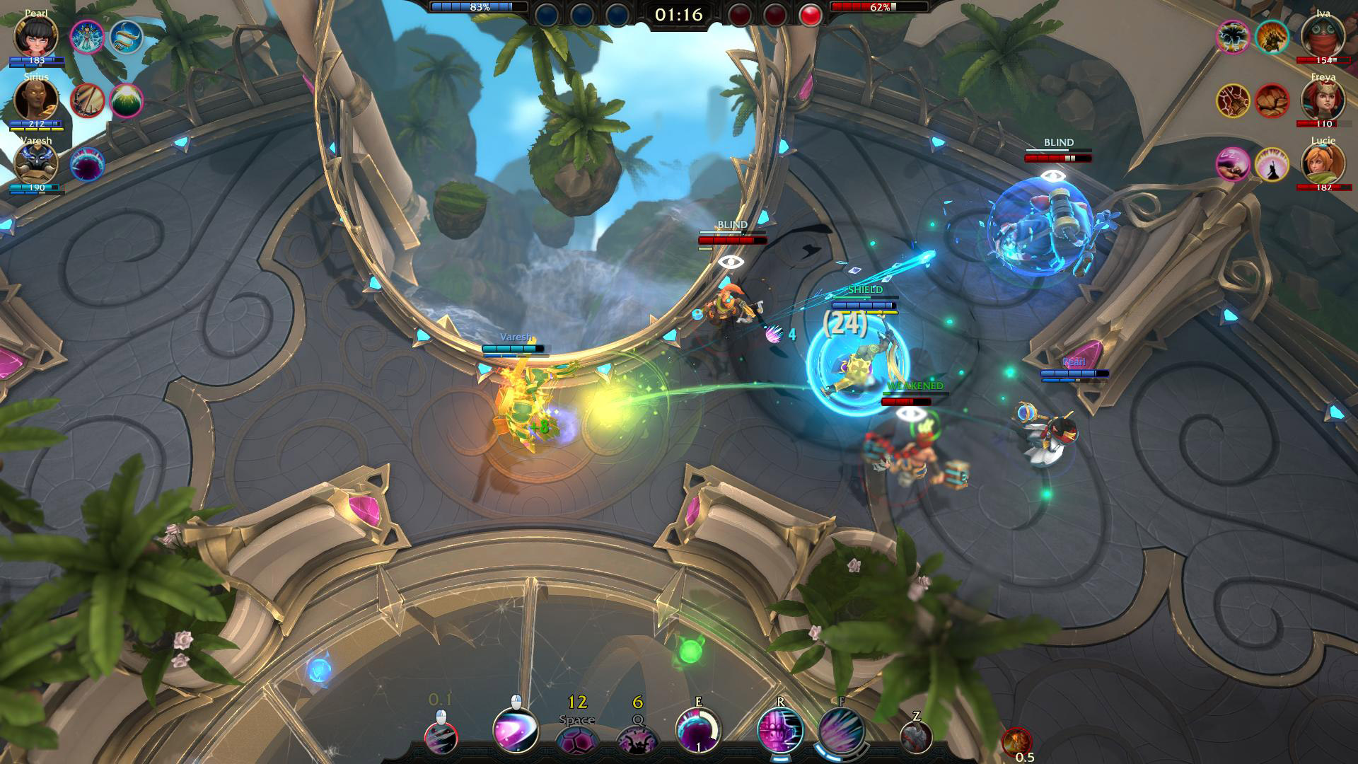 Бой на арене Battlerite
