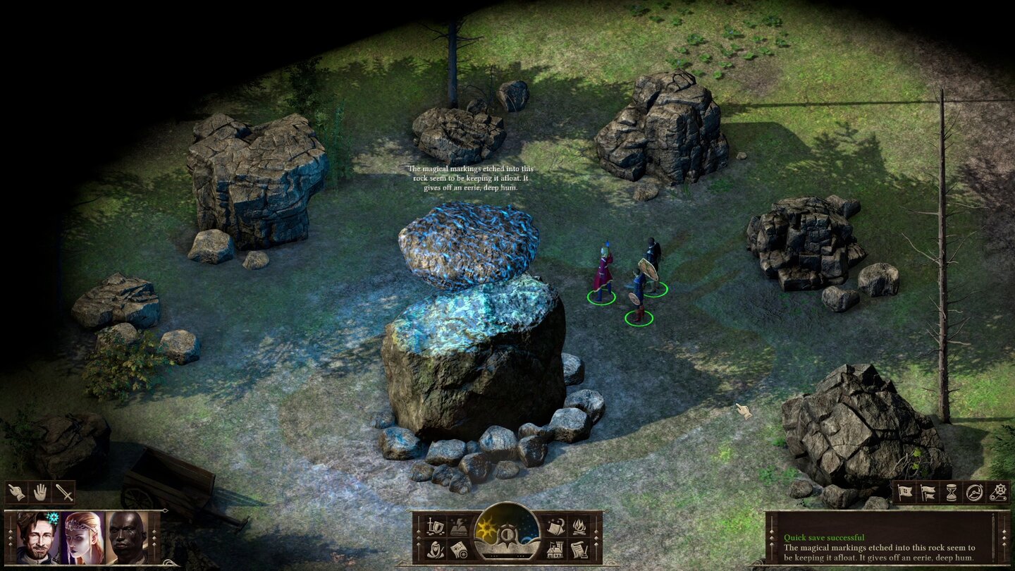 Группа исследует магический объект в Black Geyser: Couriers of Darkness