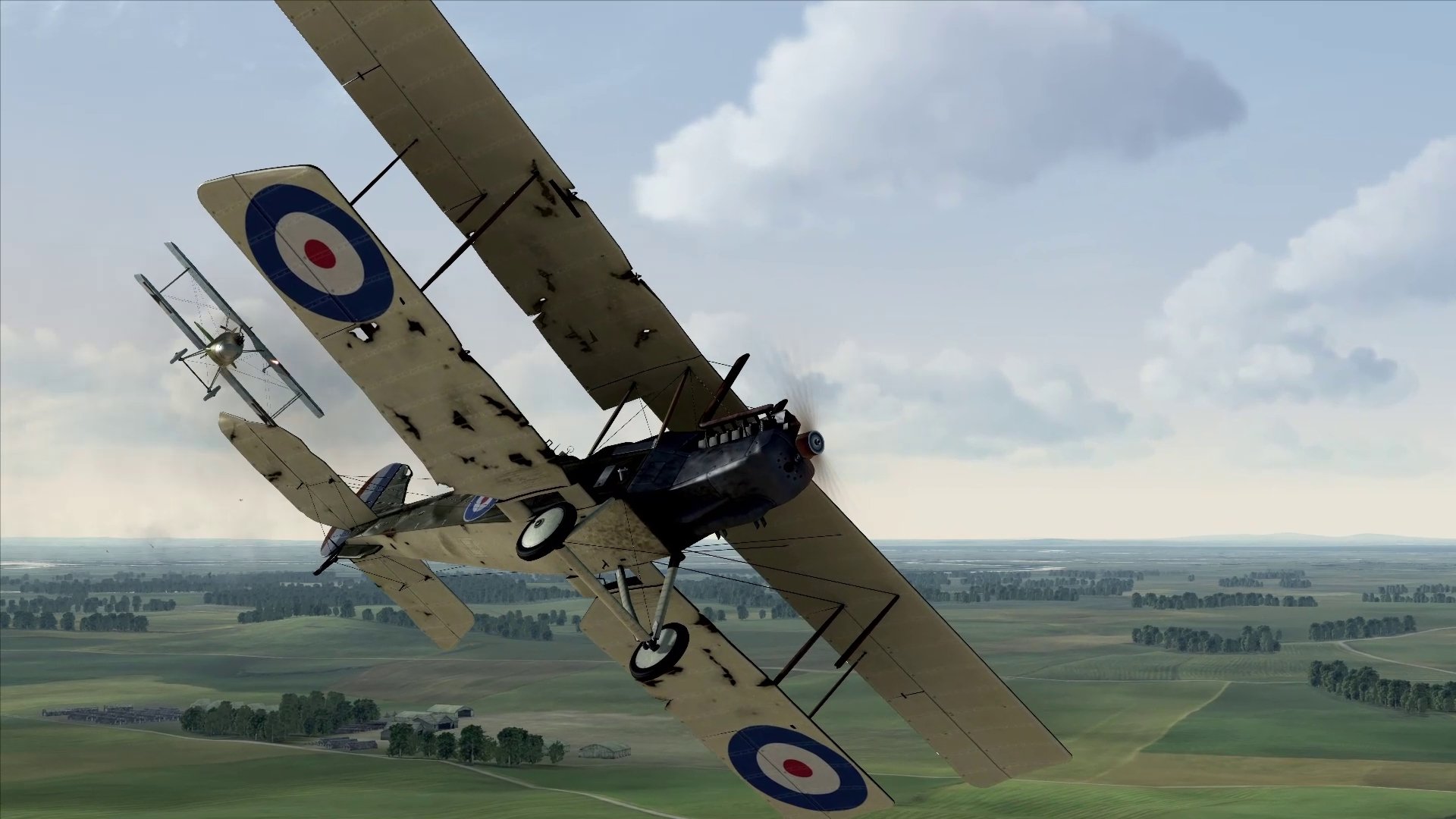 Игровой процесс Rise of Flight: бой самолётов Первой мировой войны
