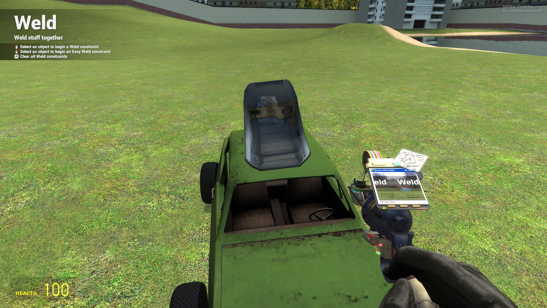 Сборка автомобиля инструментом сварки в Garry's Mod
