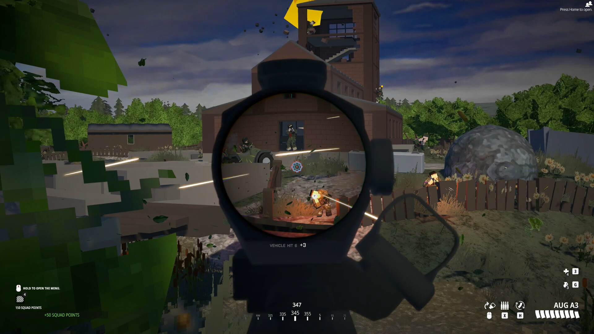 BattleBit Remastered — перестрелка возле зданий