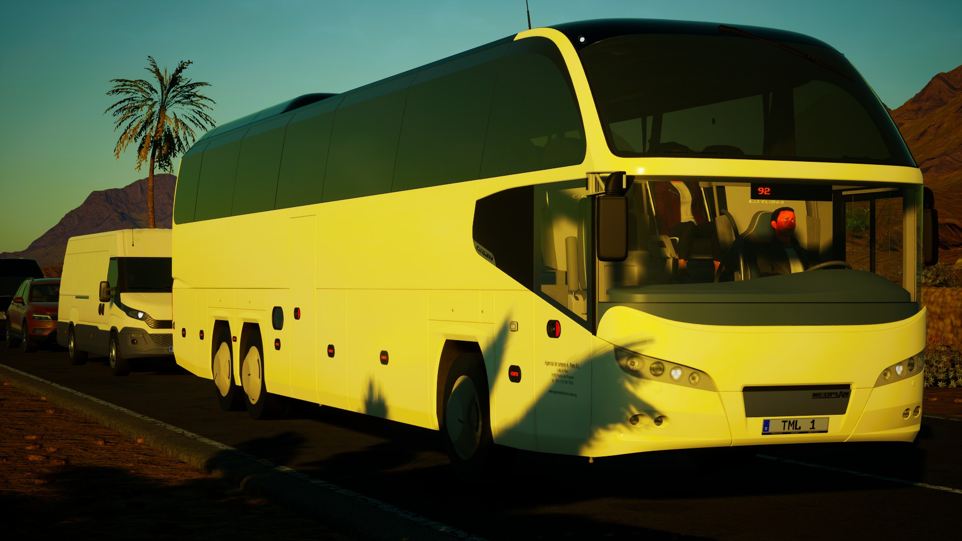 Tourist Bus Simulator — туристический автобус на острове Фуэртевентура
