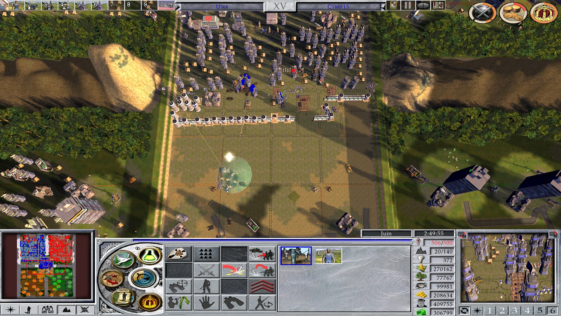 Армия и укреплённый город в Empire Earth II