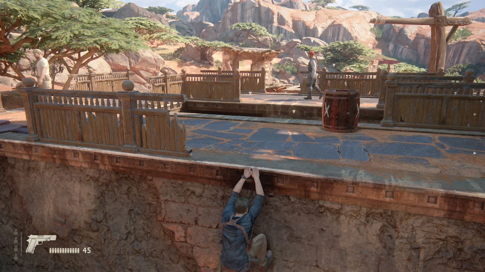 Геймплей Uncharted 4: A Thief’s End — исследование скалистых руин