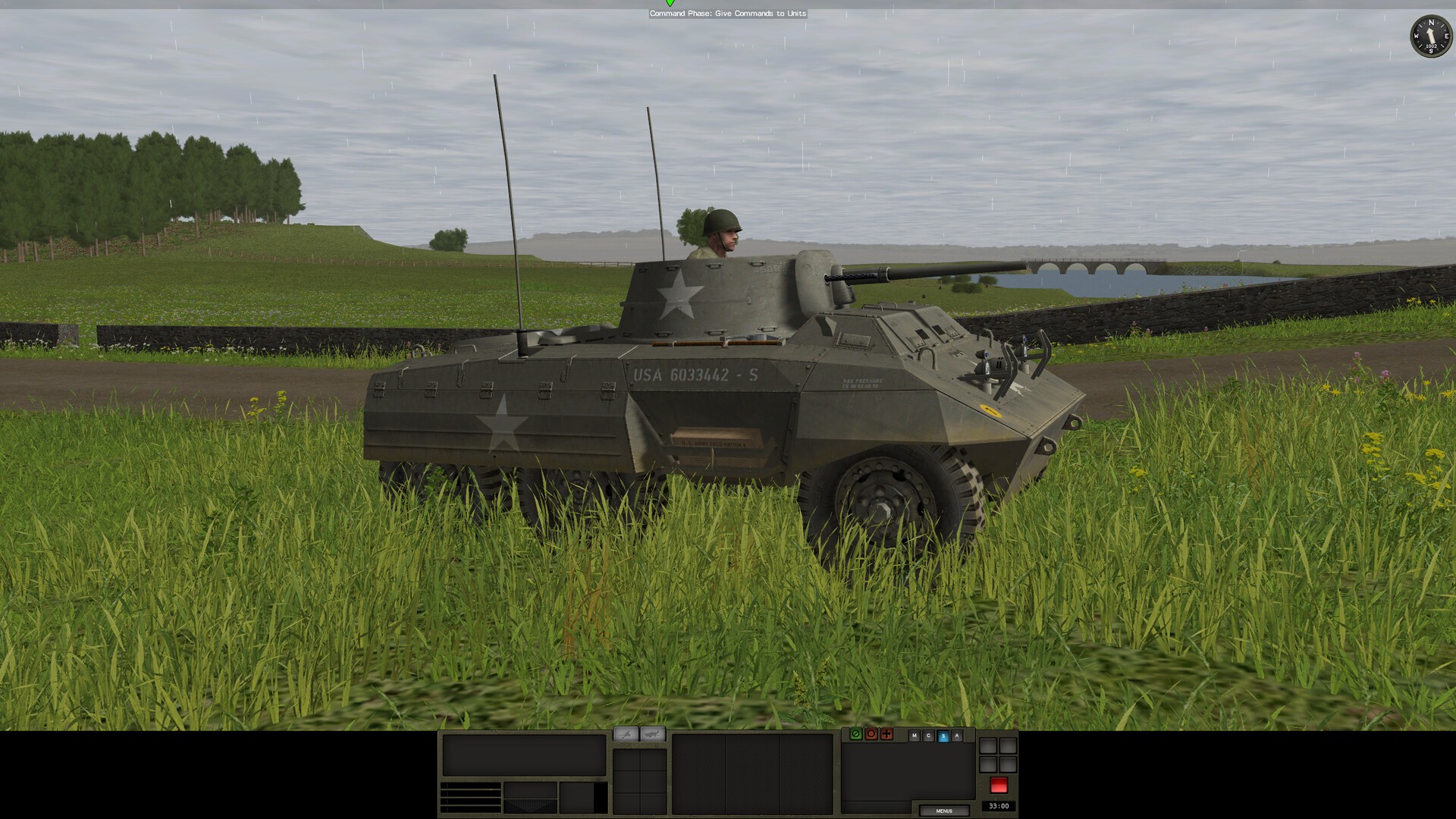 Бронетранспортёр на поле боя в Combat Mission: Battle for Normandy