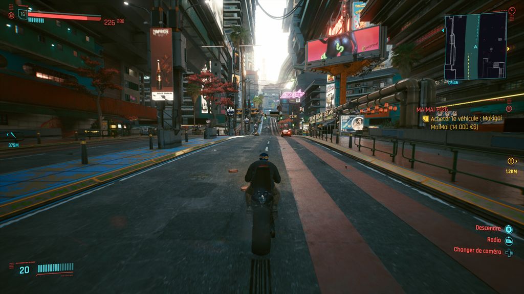 Геймплей Cyberpunk 2077 в Найт-Сити