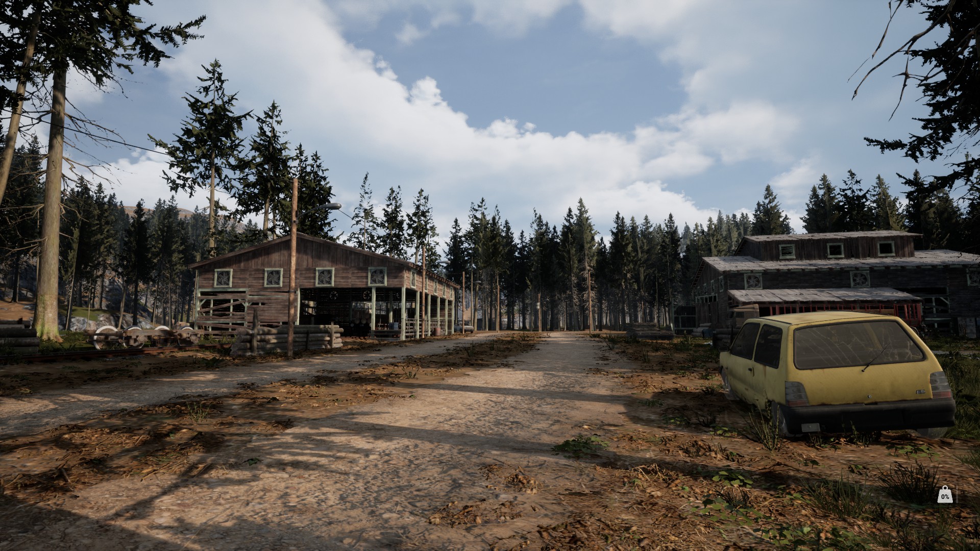 Игровой процесс Mist Survival: исследование заброшенного поселения