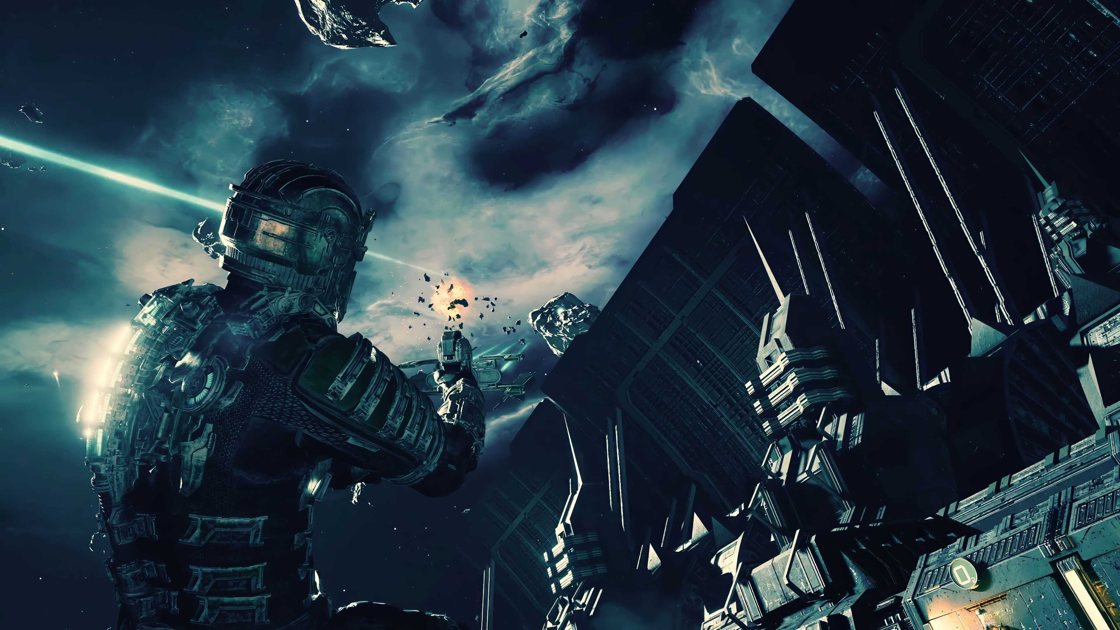Геймплей ремейка Dead Space: Айзек исследует космический корабль