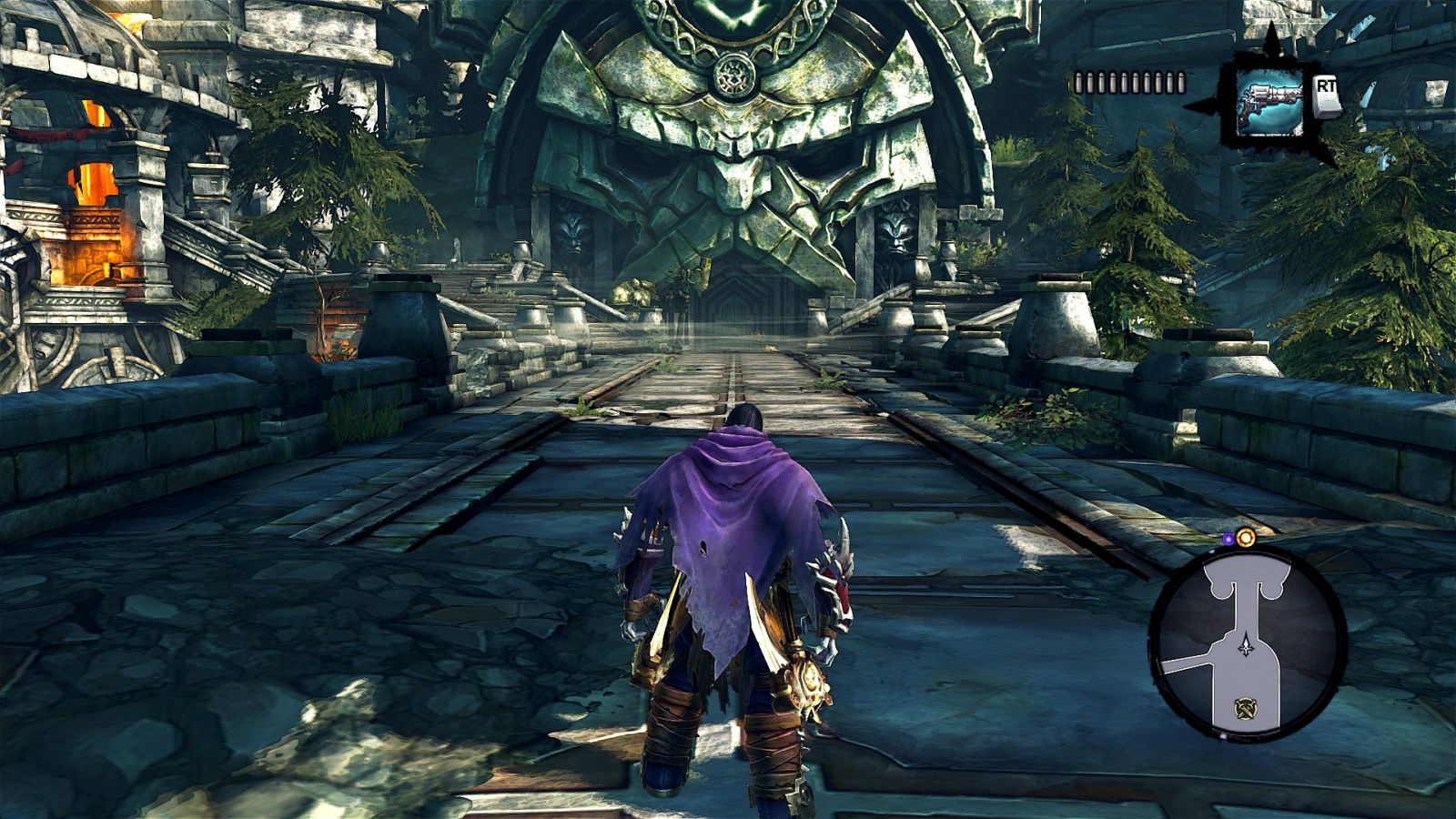 Darksiders II — Всадник Смерть перед входом в древнюю крепость