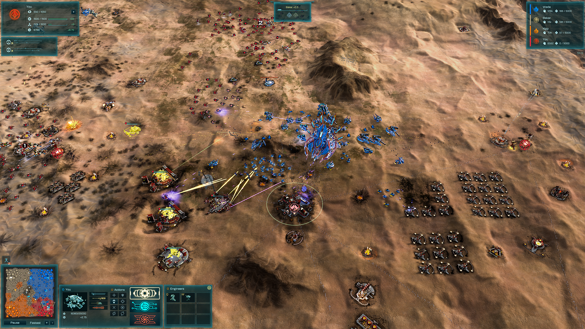 Массовое сражение роботизированных армий в Ashes of the Singularity: Escalation