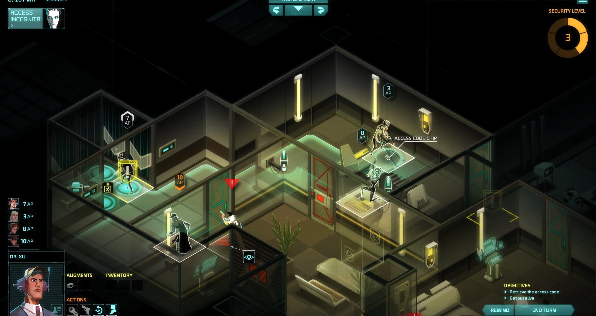 Игровой процесс Invisible, Inc.