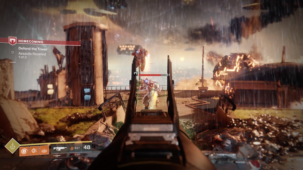 Destiny 2 — перестрелка с инопланетными противниками