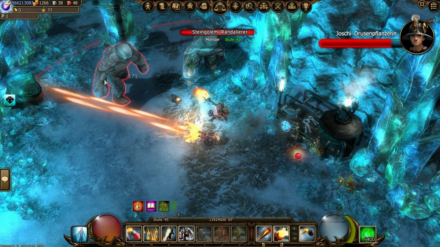 Drakensang Online — сражение с монстрами в ледяном подземелье