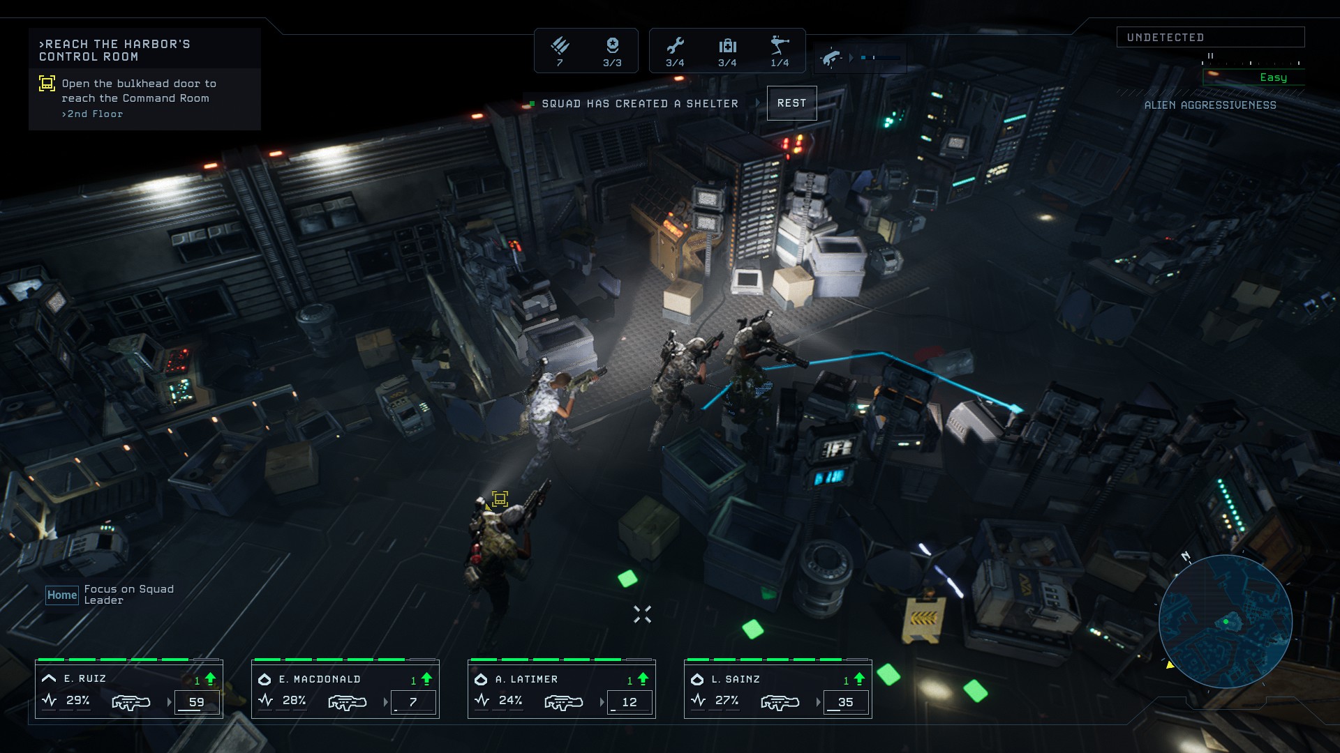 Игровой процесс Aliens: Dark Descent