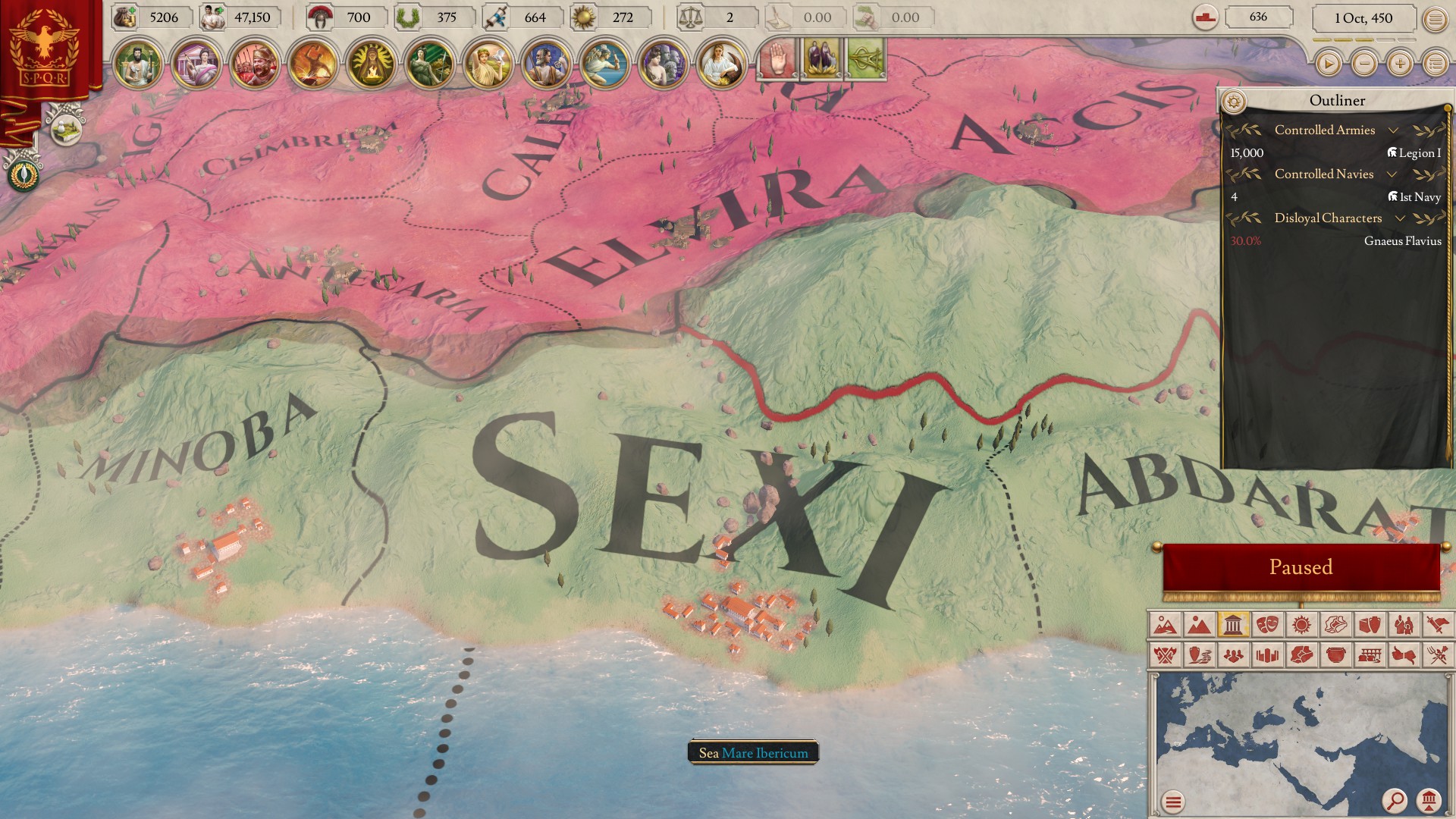 Игровой процесс Imperator: Rome — политическая карта античного мира
