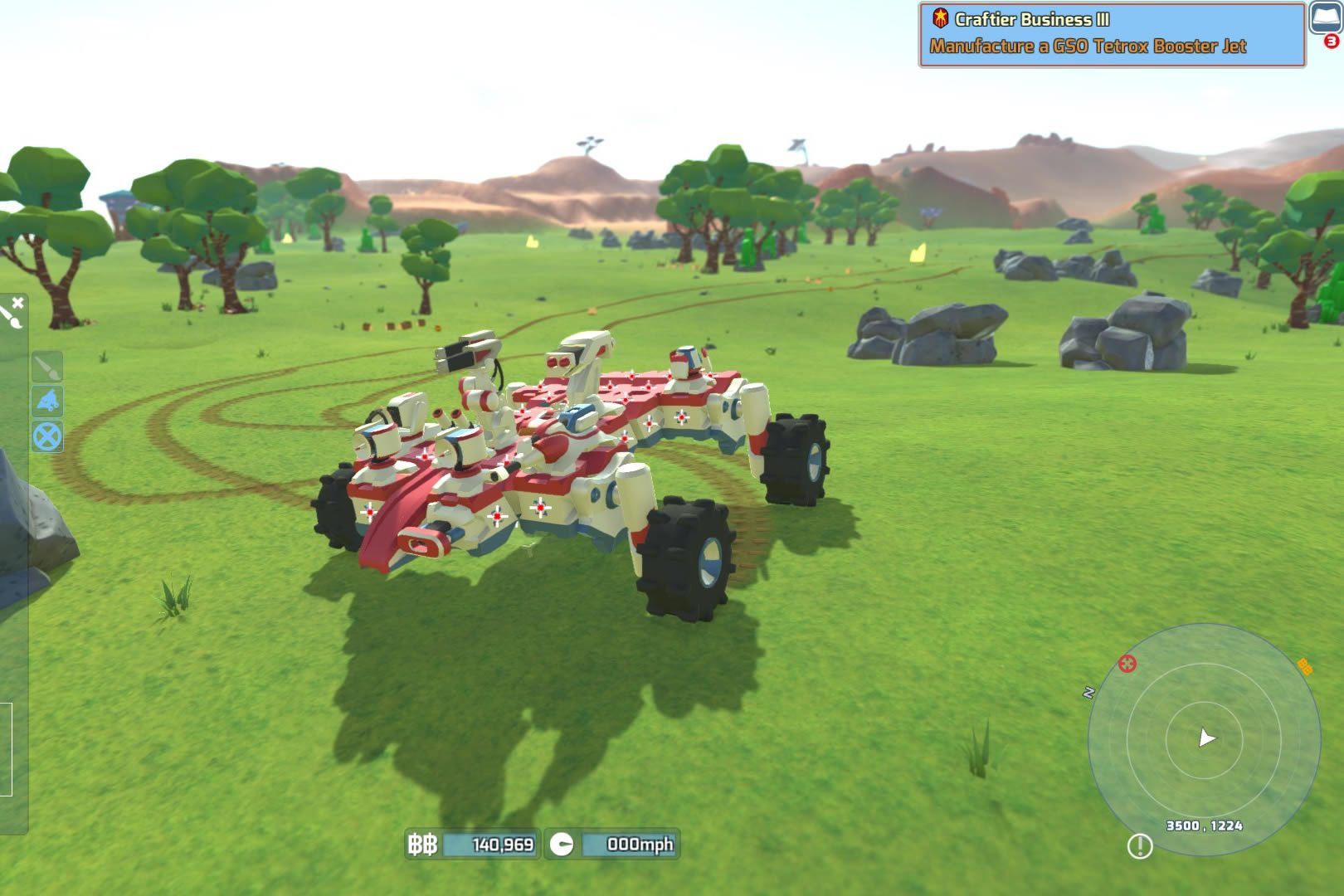Собранная из модулей машина в открытом мире TerraTech