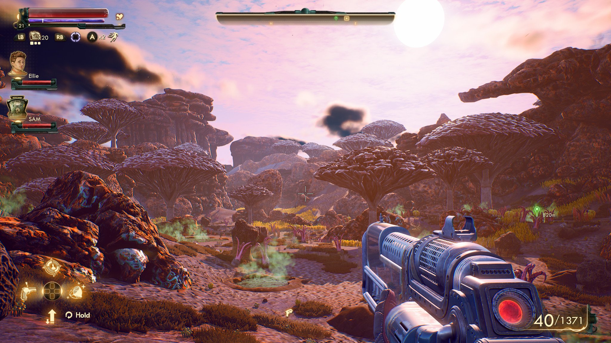 The Outer Worlds — исследование инопланетной местности с фантастическим оружием