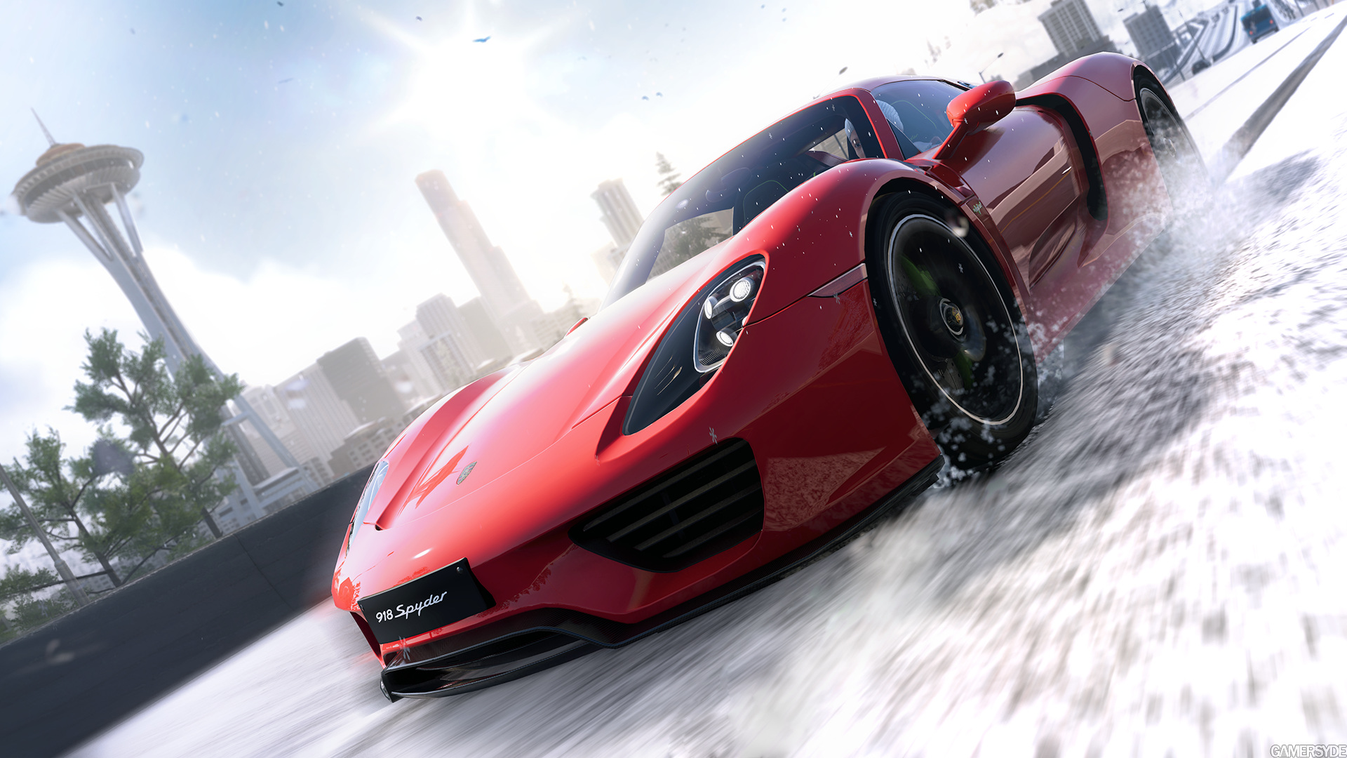 Спортивный автомобиль на дороге в The Crew 2