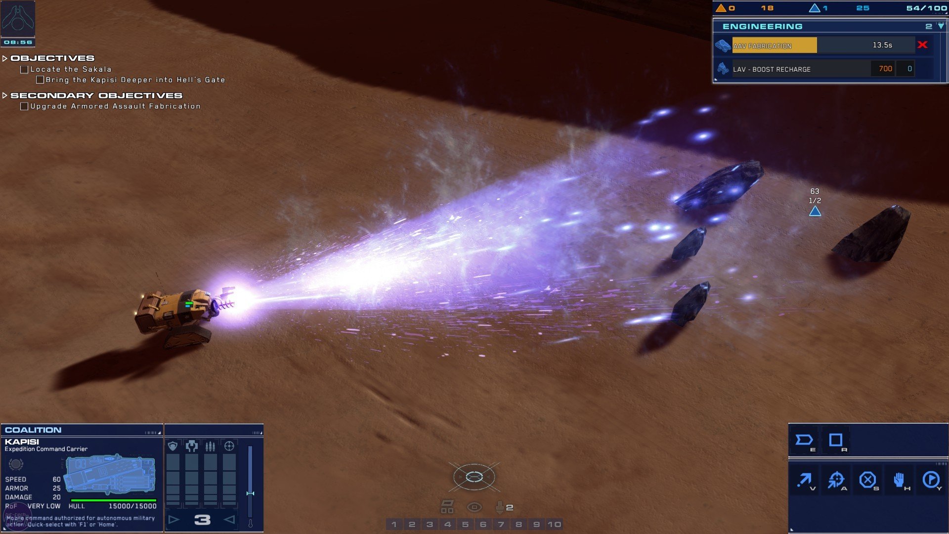 Сражение сухопутных авианосцев и боевых машин в Homeworld: Deserts of Kharak