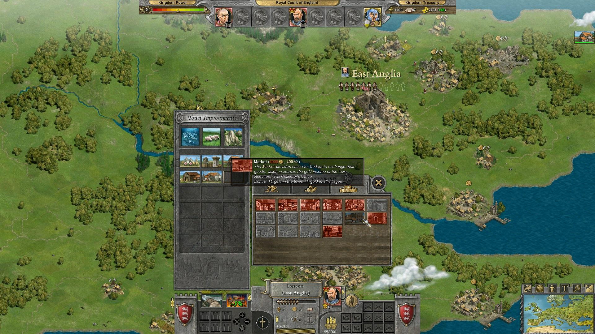 Knights of Honor II: Sovereign — скриншот игрового процесса