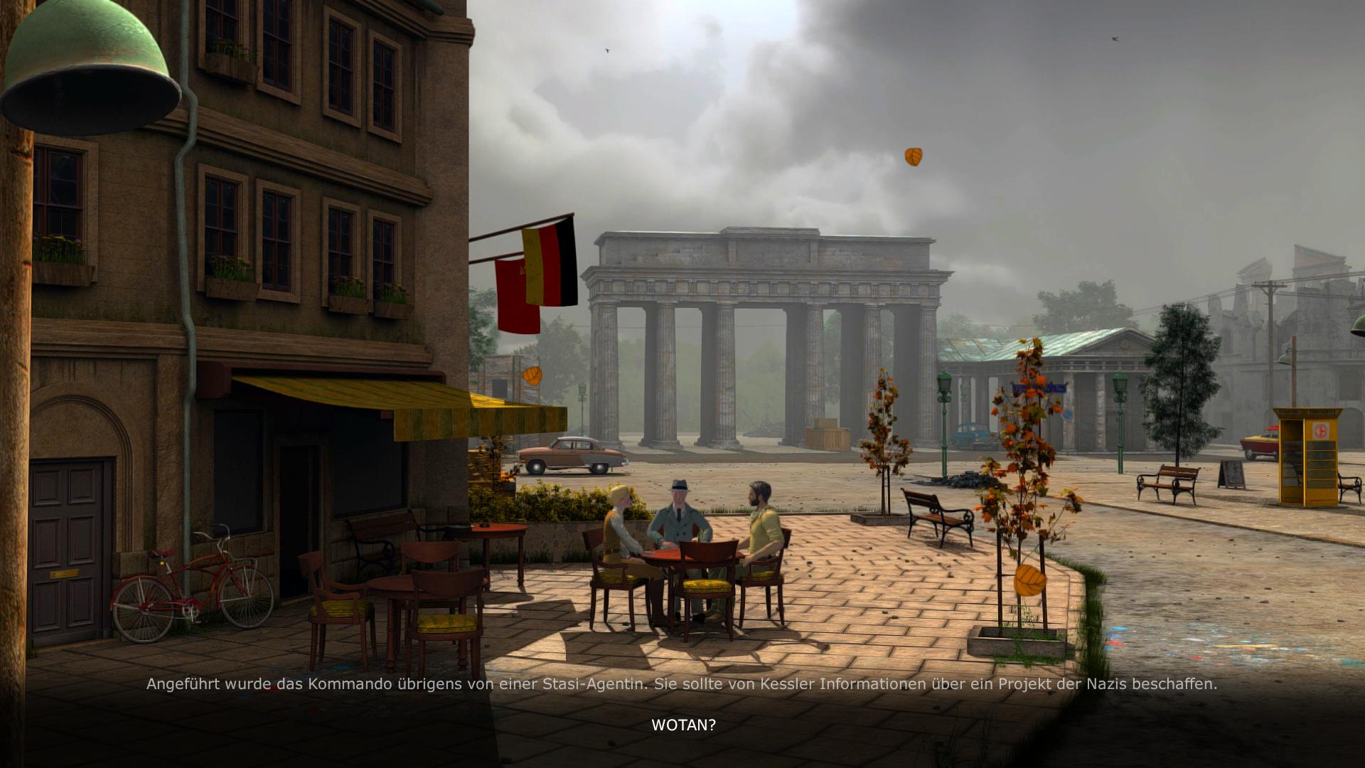 Игровой процесс Lost Horizon 2: исследование городской площади