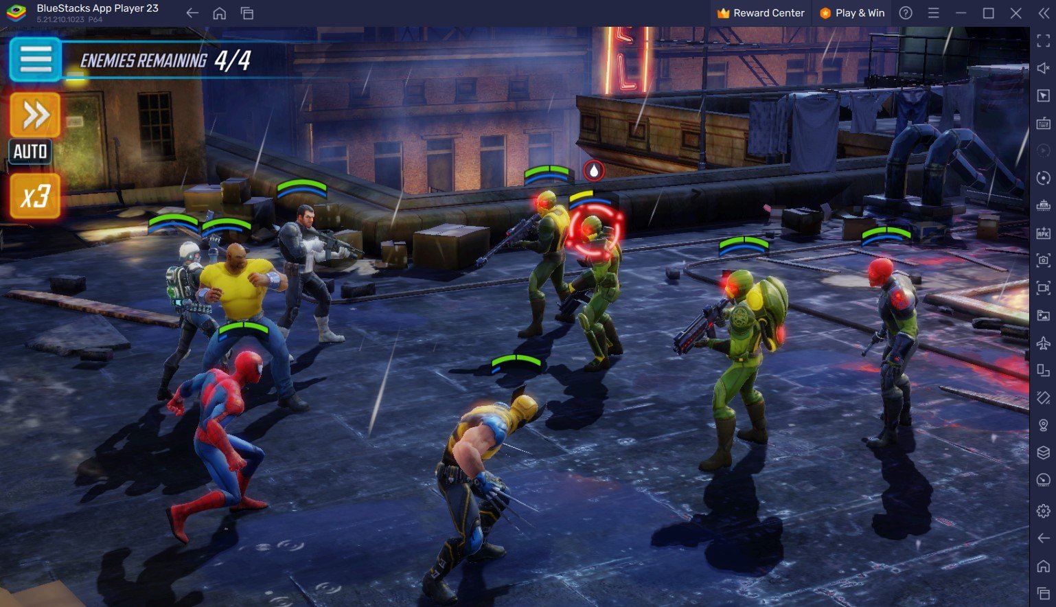 Сражение супергероев в MARVEL Strike Force